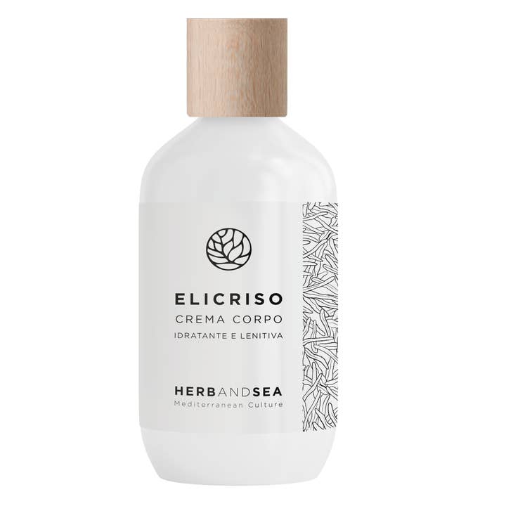 Elicriso, crema corporal calmante 100% hecha en Italia 250 ml para venta al por mayor de HerbandSea