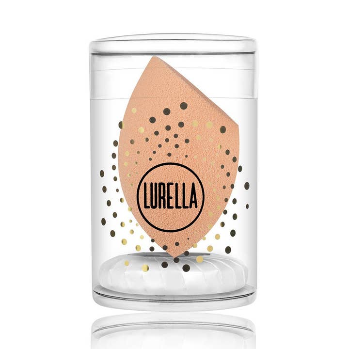 Angled Beauty Sponge - Beige for wholesale by Lurella Cosmetics