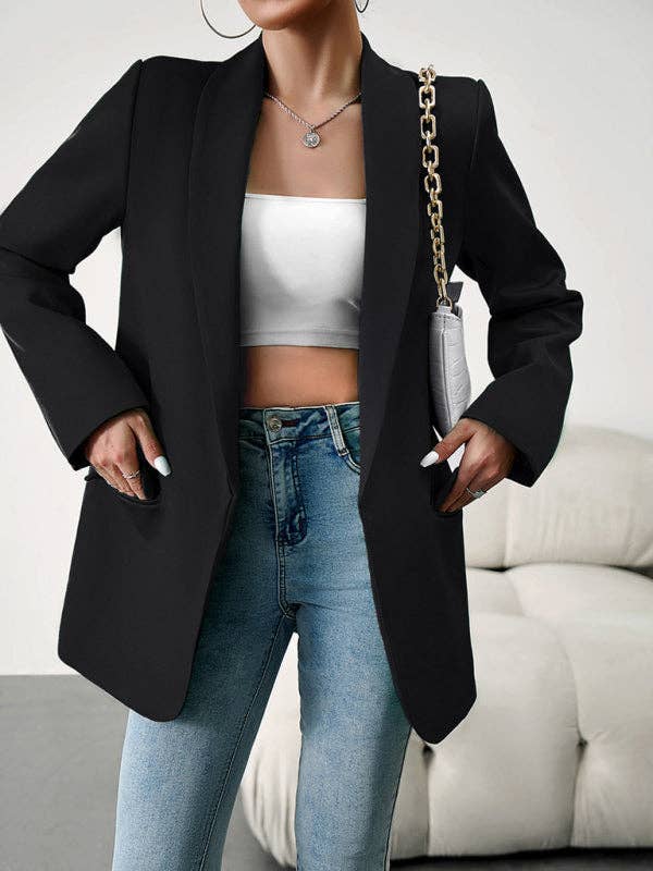 VividLux - Wholesale Blazer – Women's - Temperament commuter lapel ladies blazer suit10