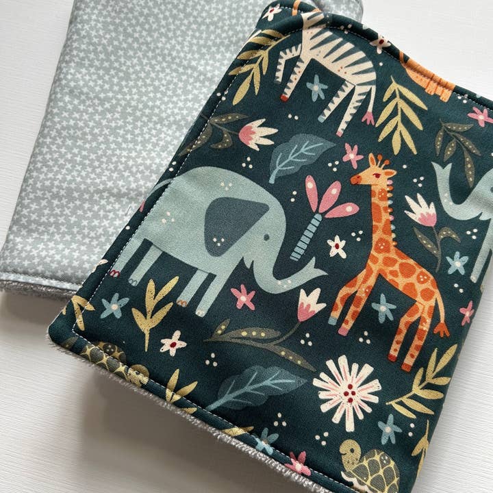 Port & Starbird - Wholesale Burp Cloth Set - Baby - Welcome to the Jungle Burp Cloth, set of 24