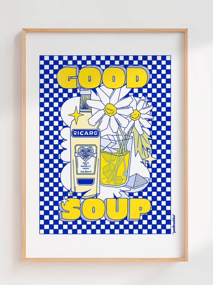 Plakat Gute Suppe für den Großhandel von Paolinoshka