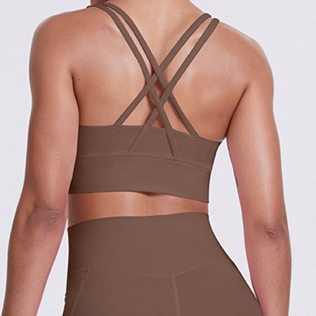 Sodalemon - Venta al por mayor Conjunto de ropa deportiva - Mujer - Conjunto de Yoga para Mujeres: Leggings de Cintura Alta con Bolsillo + Sujetador Deportivo34