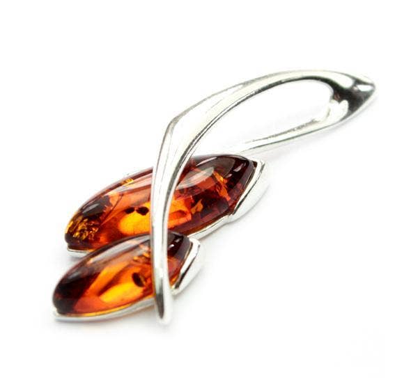 SilverAmber Jewellery – wholesale Hänge-/berlockhalsband – 925 Sterling Silver & Äkta Baltic Amber Modern hänge - GL2212