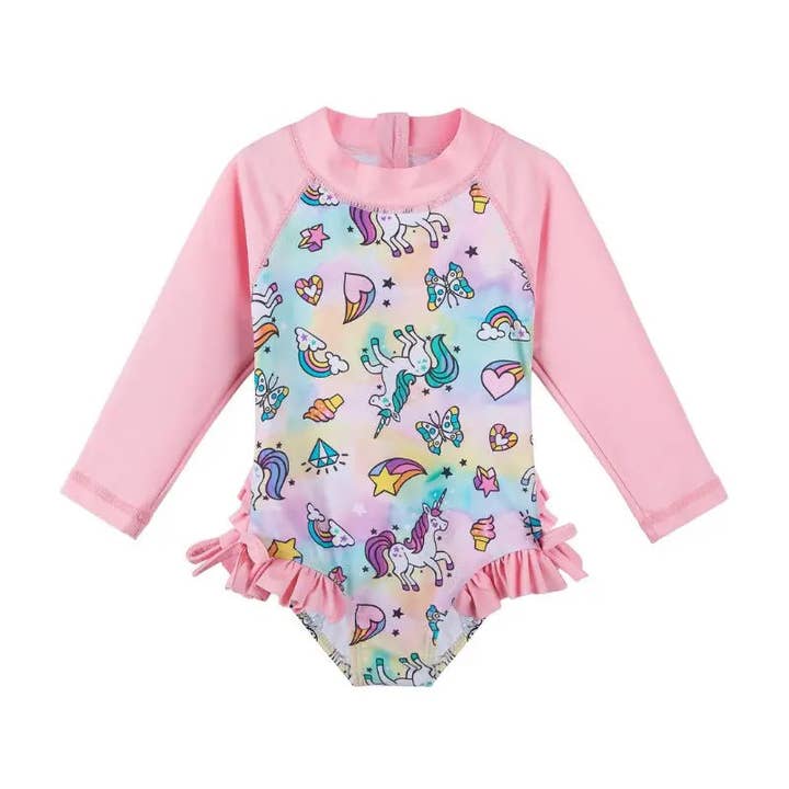 Girls Pool Swimwear Toddler | Sea Animals Sizes From 0 to 6 Years Old for wholesale by Swimcore