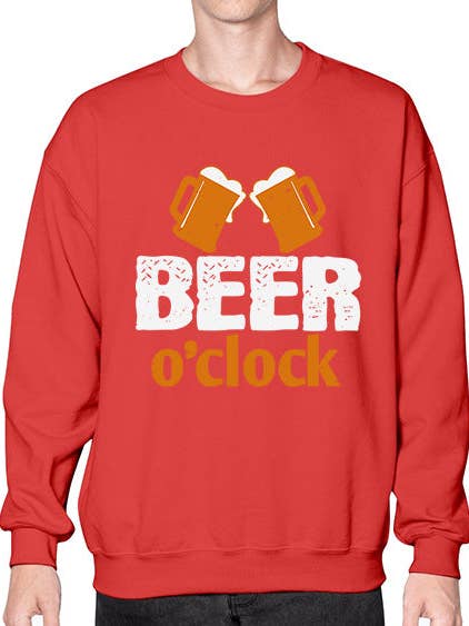 bier o'clock 661# - bier- Sweatshirt - Crew voor wholesale door tshirt unlimited