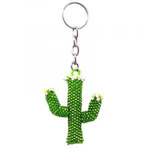 Pichincha - Wholesale Keychain - Women's - Beaded Saguaro Cactus Seed Bead Figurine Keychain1