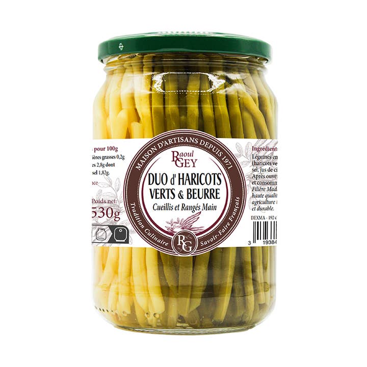 Feijão Verde e Manteiga Duo 72cl - Raoul Gey - 14844 por atacado de Maison RGEY