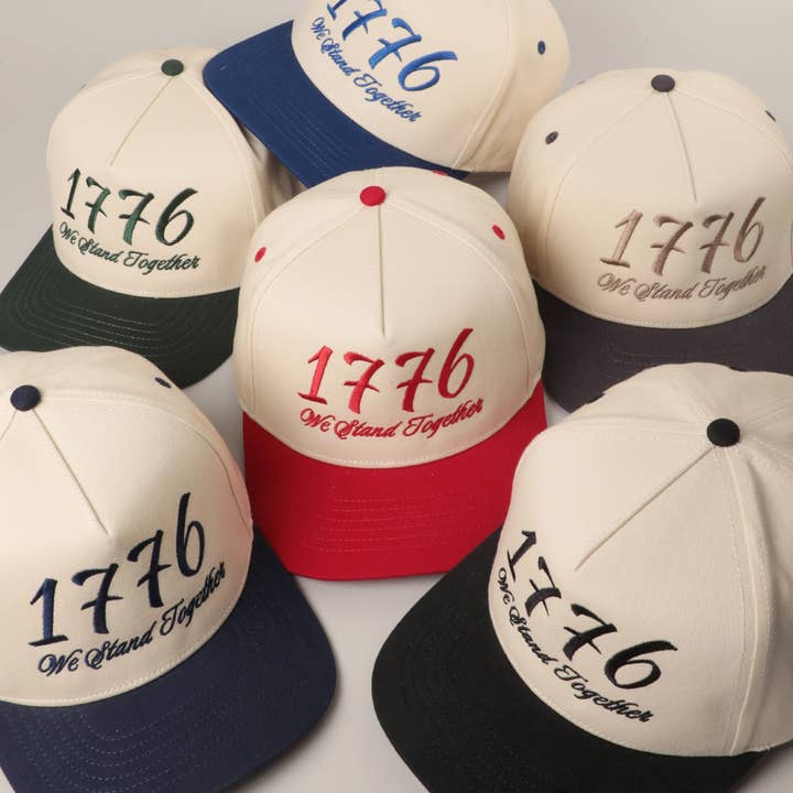 Fashion City - Vente Casquette de camionneur – unisexe - Casquette Trucker Bicolore 1776 We Stand Together27