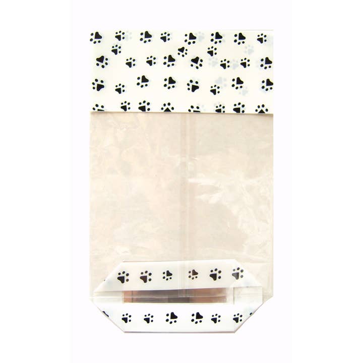 Paw Print Candy Sweet Bags - (medium pk100) for wholesale by Candi Gifts