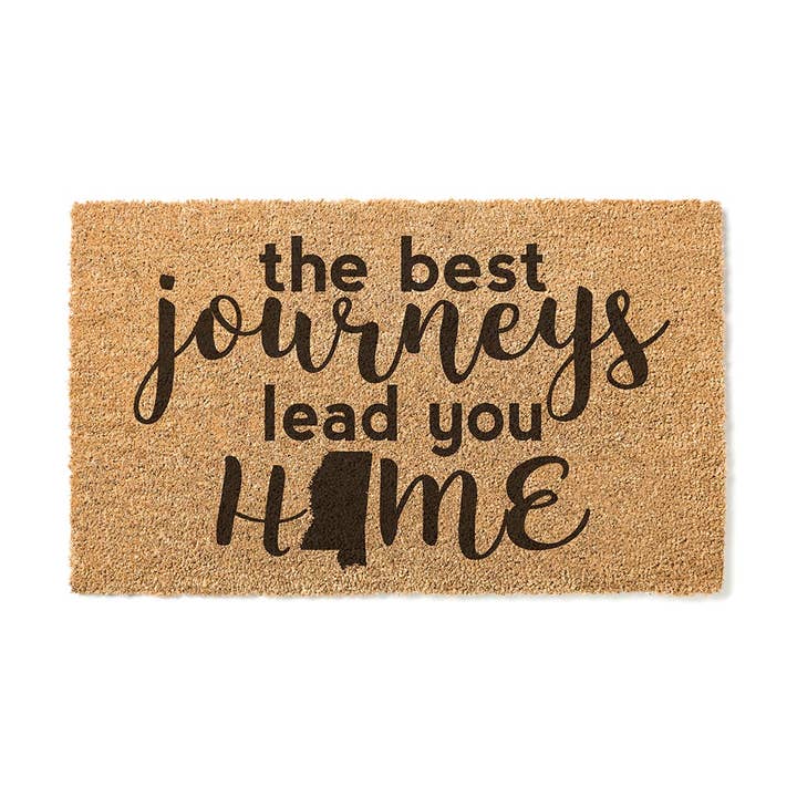 18x30 Coir Doormat Best Journeys Lead Mississippi for wholesale by Kindred Hearts