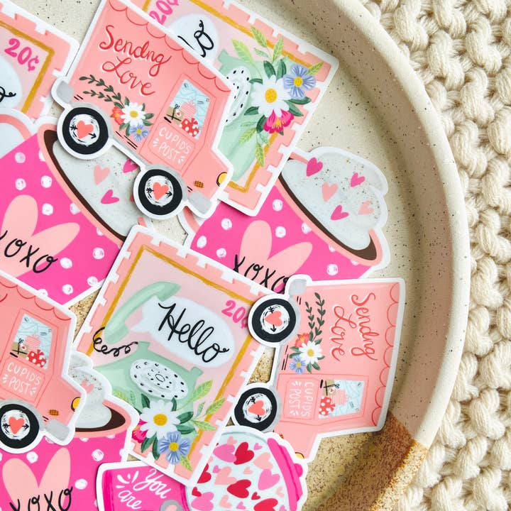 Makerie Day - Wholesale Sticker - Valentine's Day Hot Cocoa Mug Sticker3