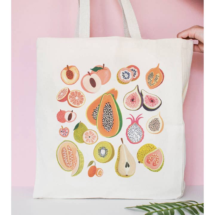 Summer Fruits Tote Bag for wholesale by Amber Davenport Art