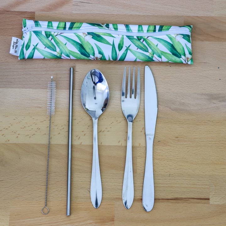 Bolsa de talheres de goma de floração por atacado de Little Miss M Designs