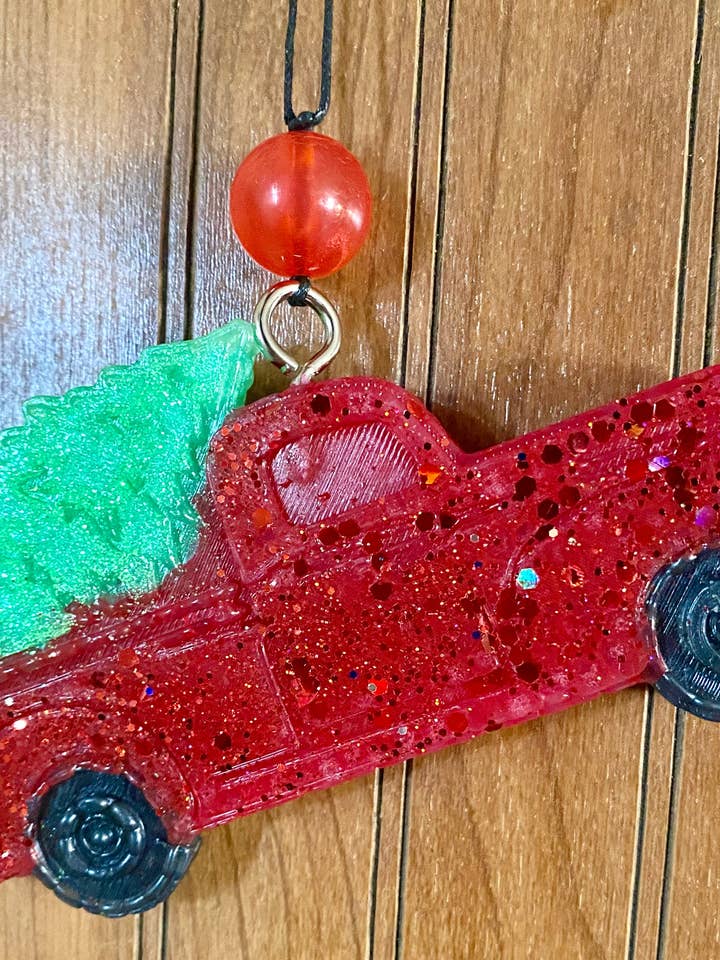 Juletræ Truck Freshie for engroshandel hos KR Kreations LLC