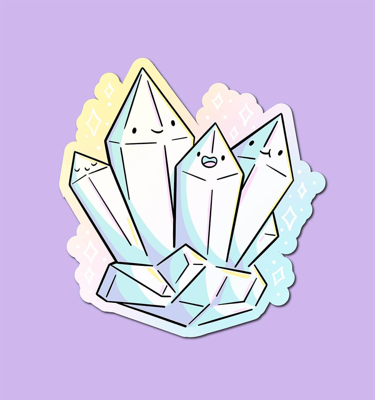 Shop Emily M - Wholesale Sticker - Crystals Vinyl Sticker0