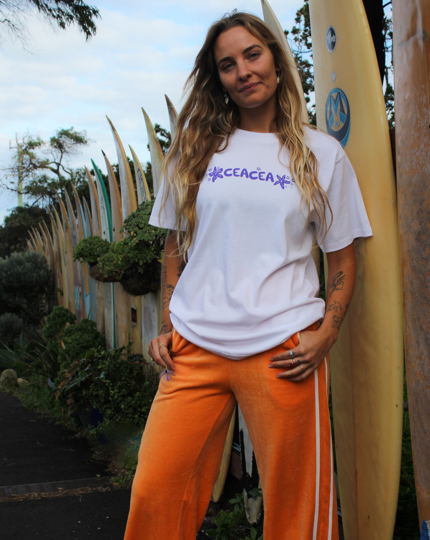 CEACEA SWIMWEAR, ACTIVEWEAR, KIDS SWIM - Vendita all'ingrosso Maglietta serigrafata - Donna - MAGLIETTA SPE-SHELL - BIANCA3