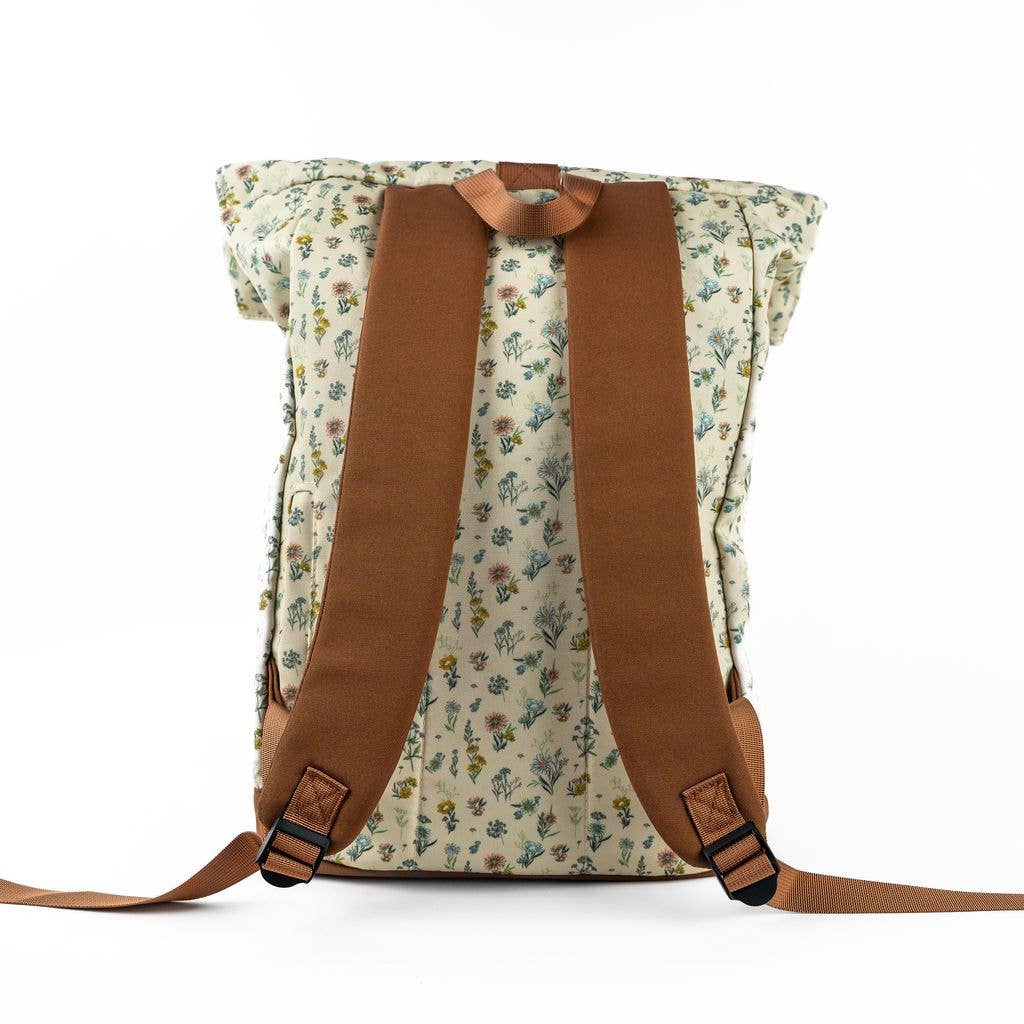 The Montana Scene - Wholesale Backpack - Women's - Adventure Backpack - Spring Floral Cream3
