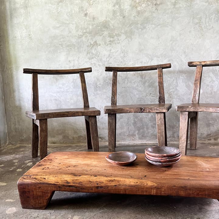 Office Objets – wholesale Chair – Large chair or armchair in antique teak H84 L6081