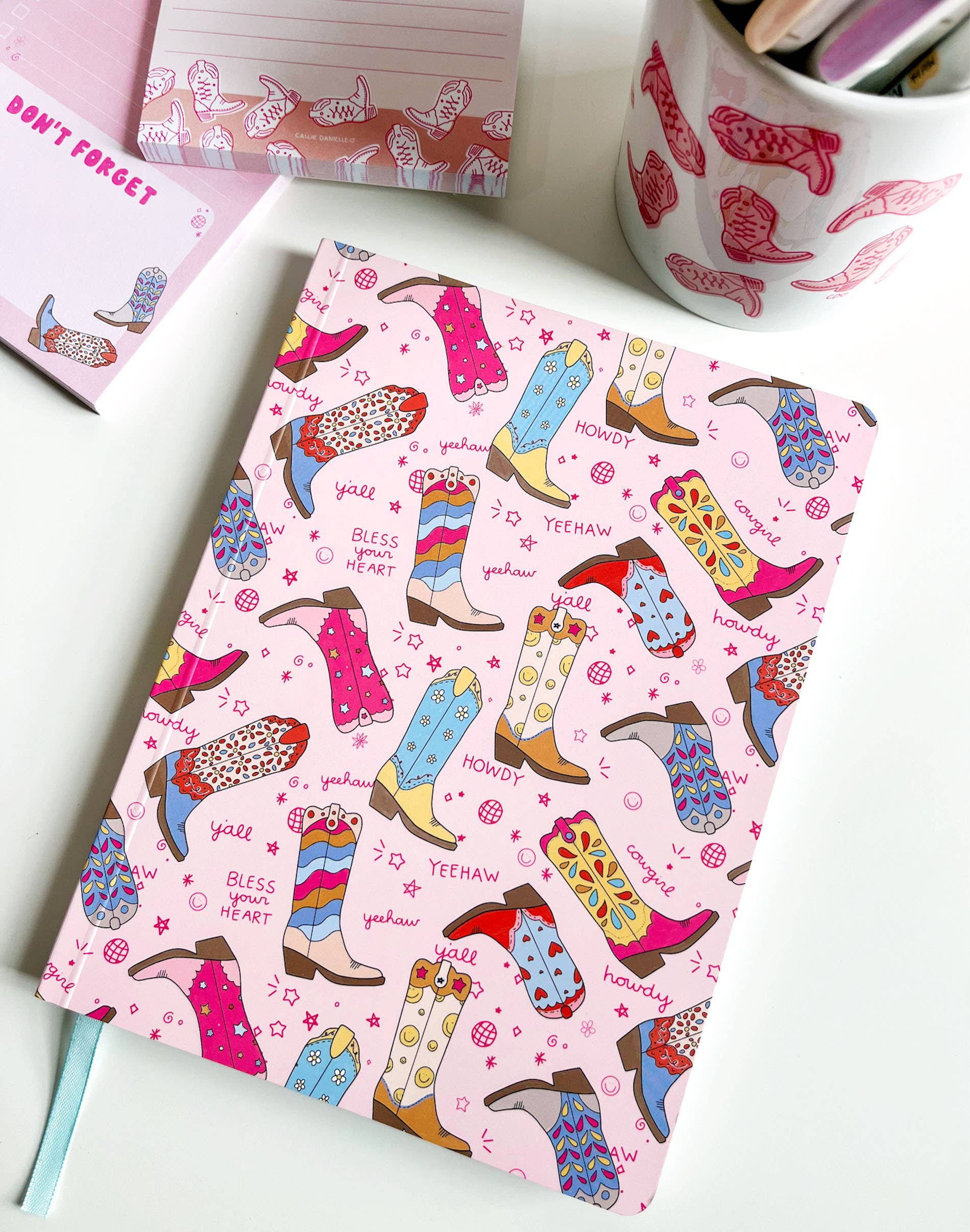 Callie Danielle - Wholesale Journal/Diary - Western Cowgirl Boots Soft Flex Perfect Bound Journal1