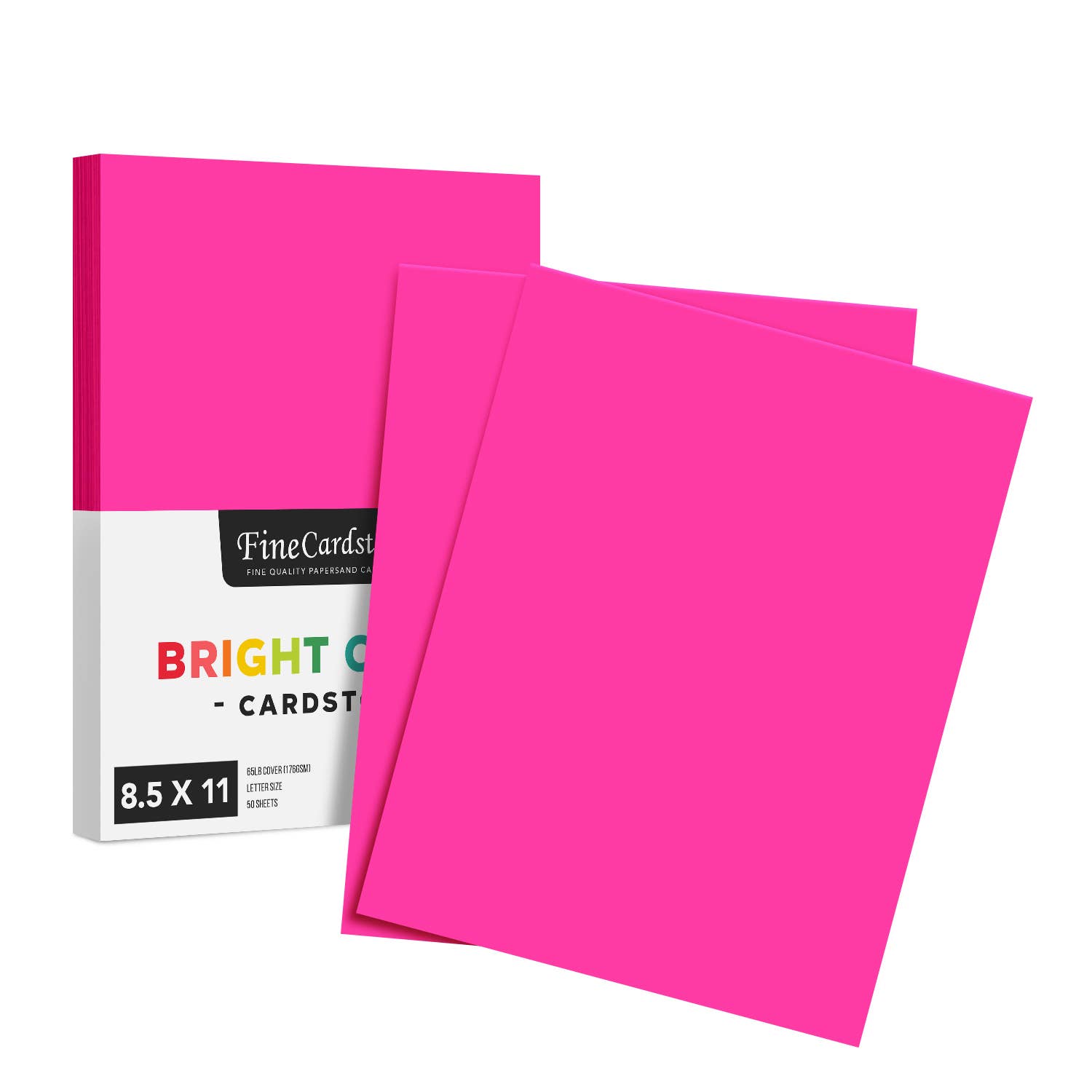 Fine Cardstock – wholesale Hantverkstillbehör – Ljus färg Cardstock papper - 65 lb täcka (176 GSM) - 50 Antal19