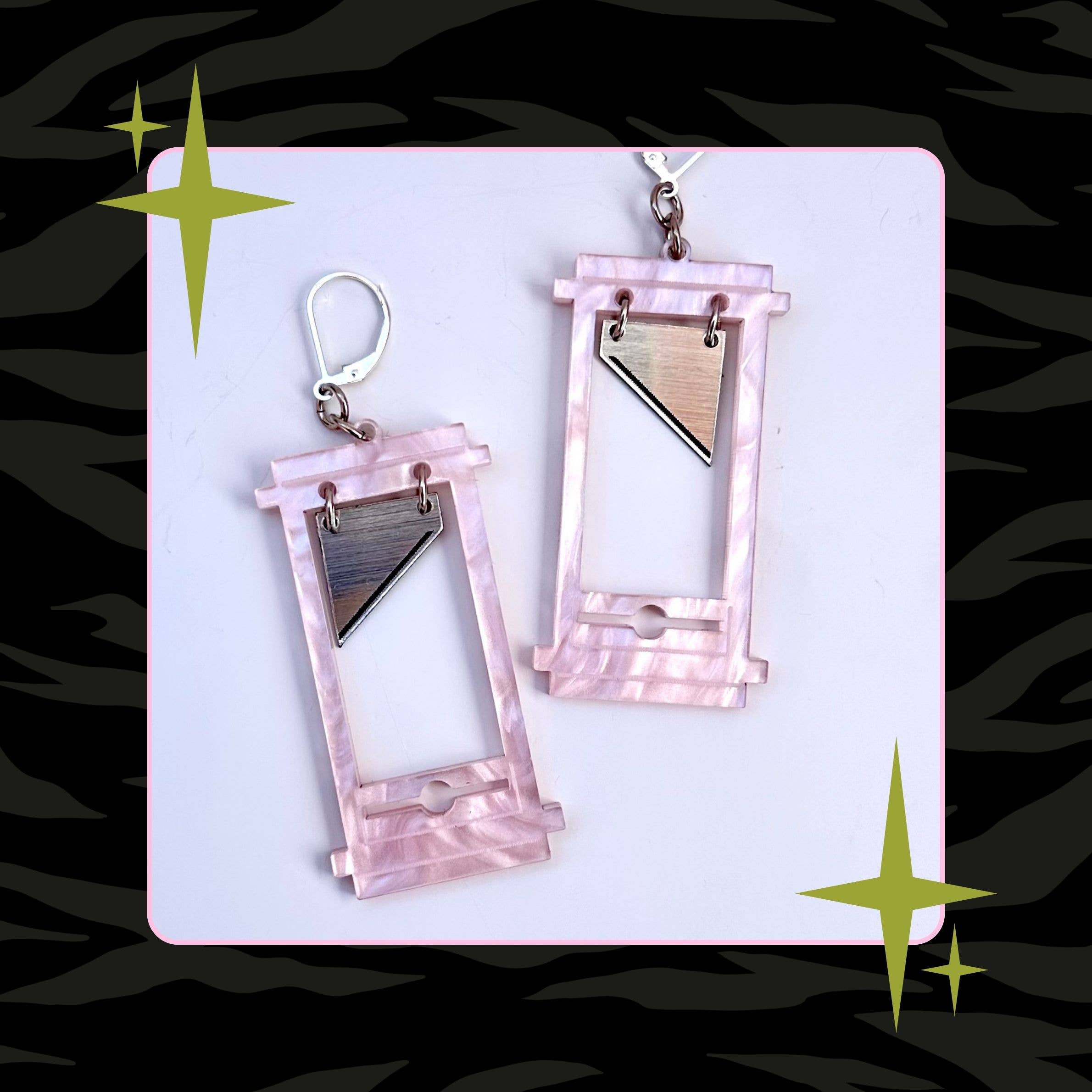 Foolish Fetish - Wholesale Dangle Earrings - Mini Guillotine Earrings : Multiple Colors8