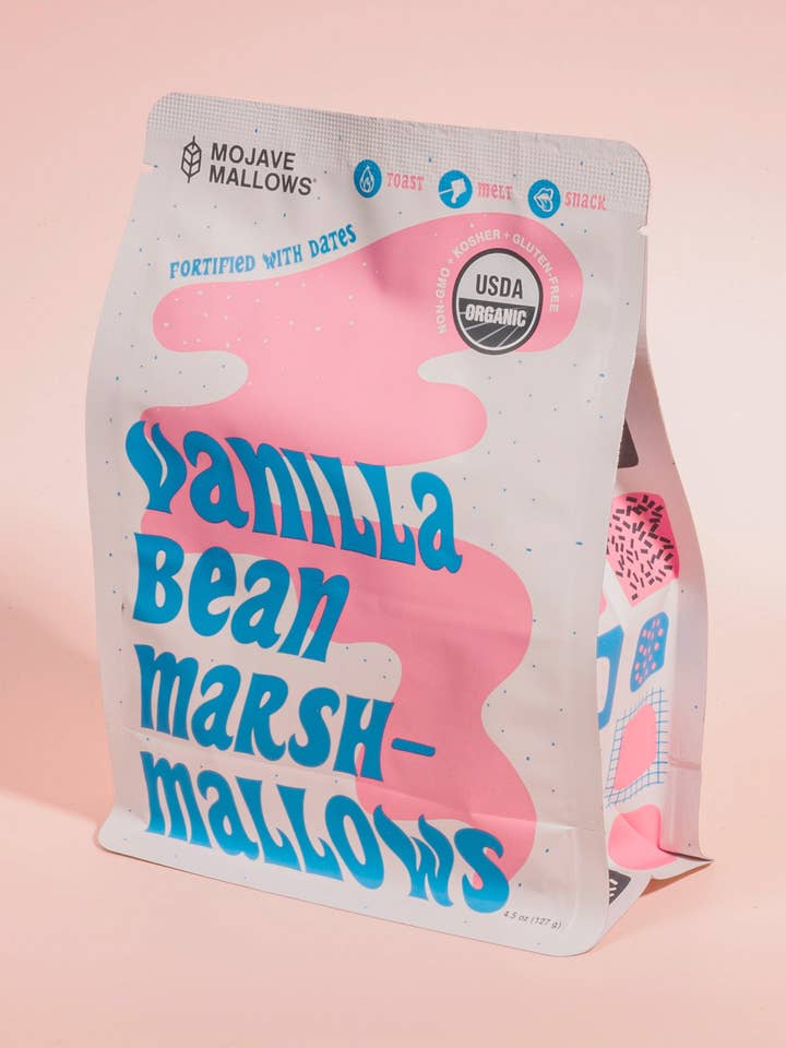 Vanilla Bean Marshmallows - Organic / Non-GMO / Gluten-Free for wholesale by Mojave Mallows