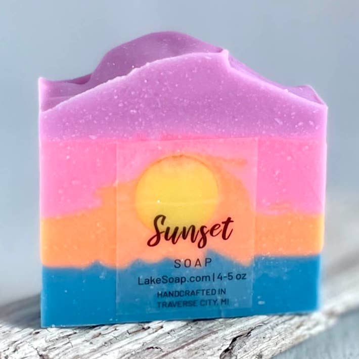 Sunset Soap for wholesale by Lake Soap Company