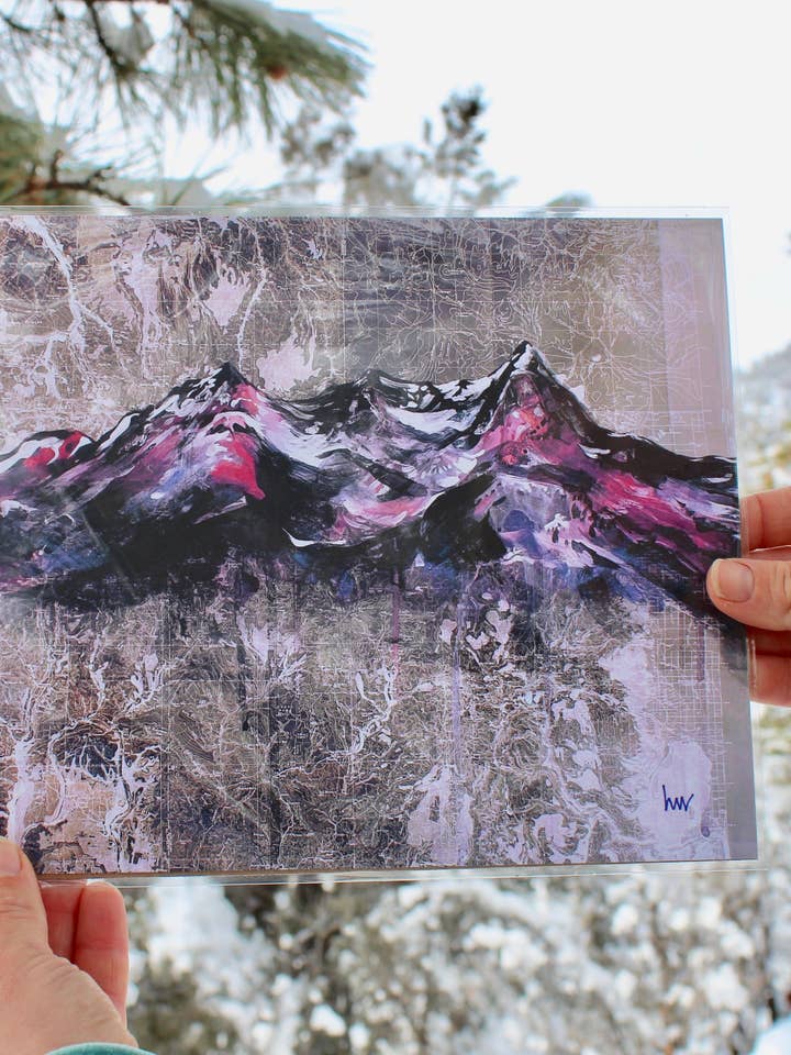 Lámina artística con mapa de La Plata para venta al por mayor de Hannah Wilson Art