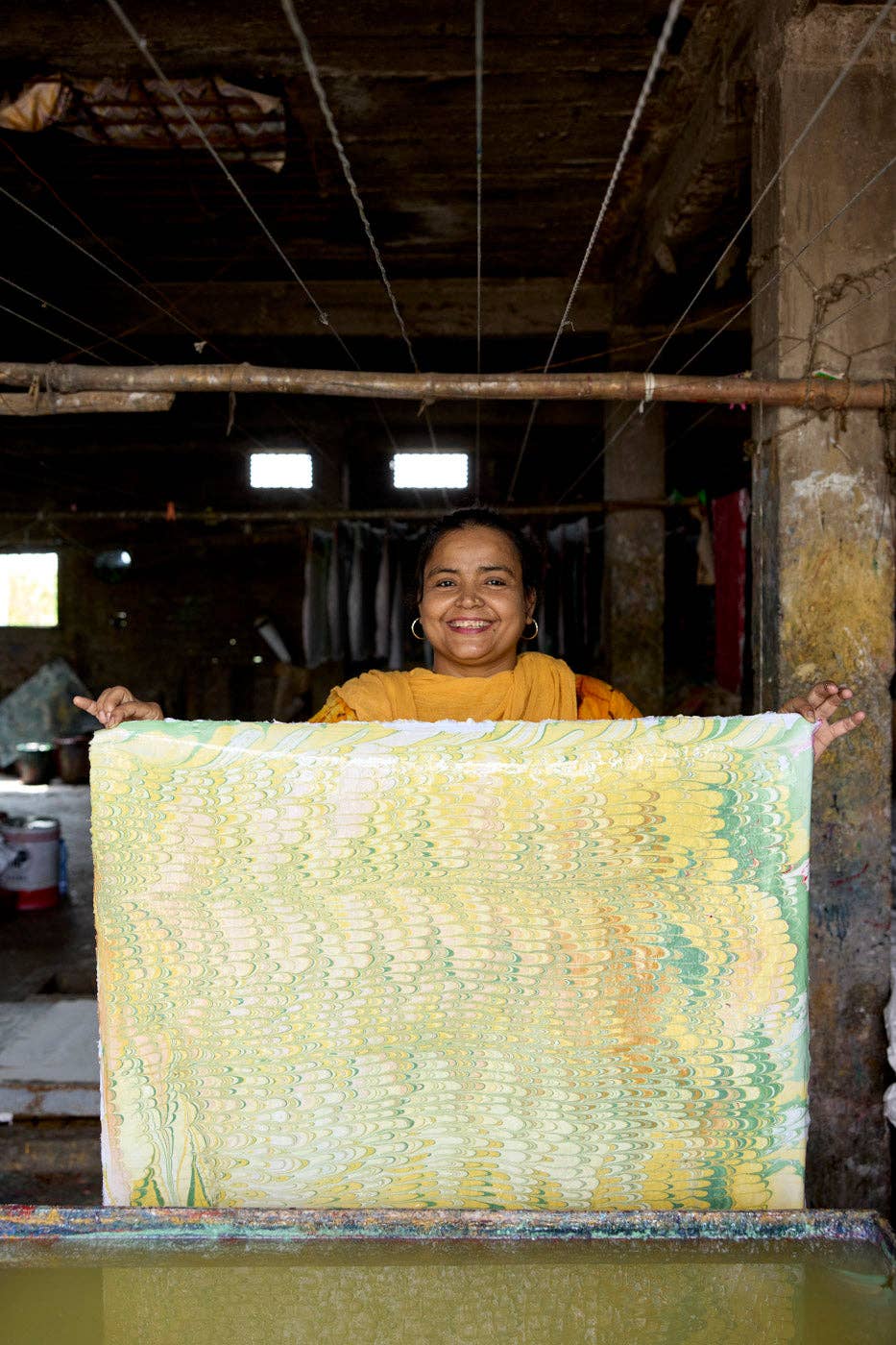 Paper Mirchi – wholesale Gift bag – Hand Marbled Gift Bags (Large) - Bouquet12