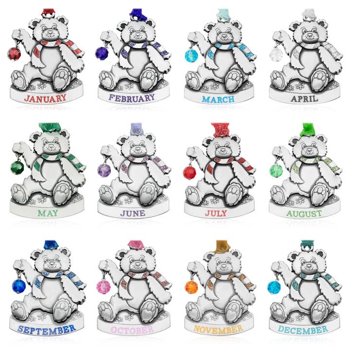 Gloria Duchin - Wholesale Ornament - Birthstone Bear Ornament23