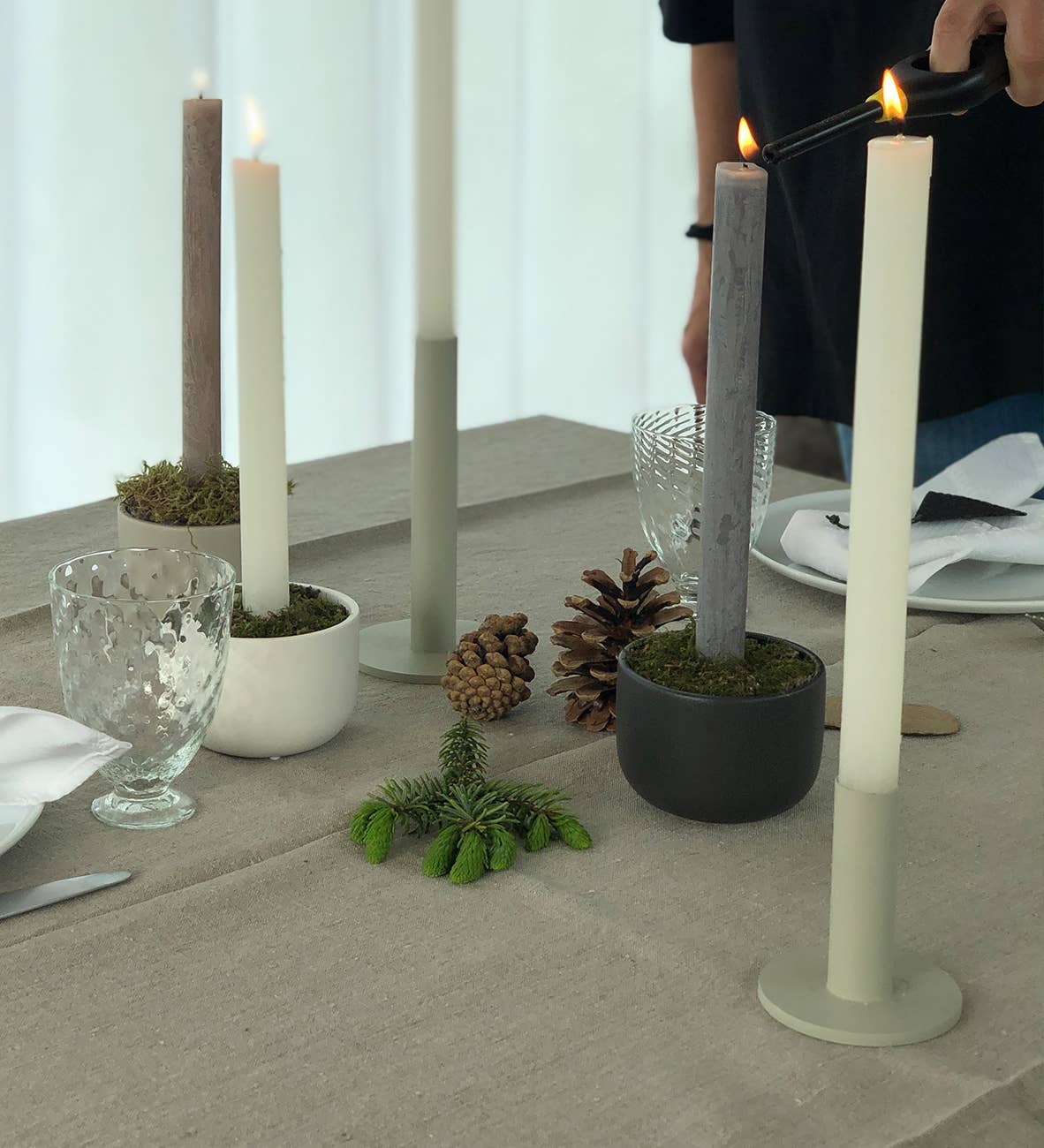 Lübech Living - Wholesale Candle Holder - Taper Candle Holder, White3