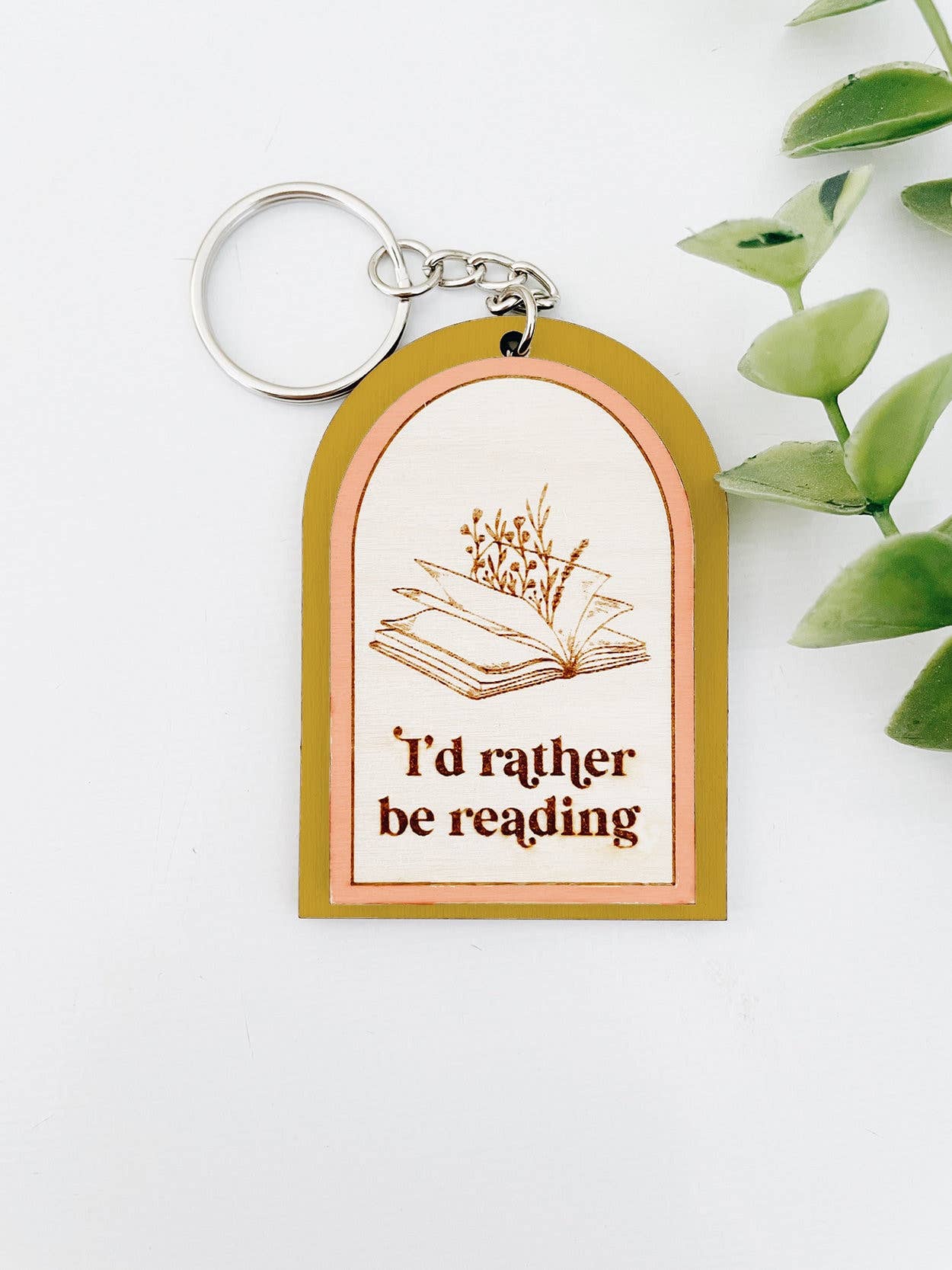 Remember November, Inc - Wholesale Keychain - Women's - Book Keychain I'd Rather Be Reading Boho Keychain Book Nerd2