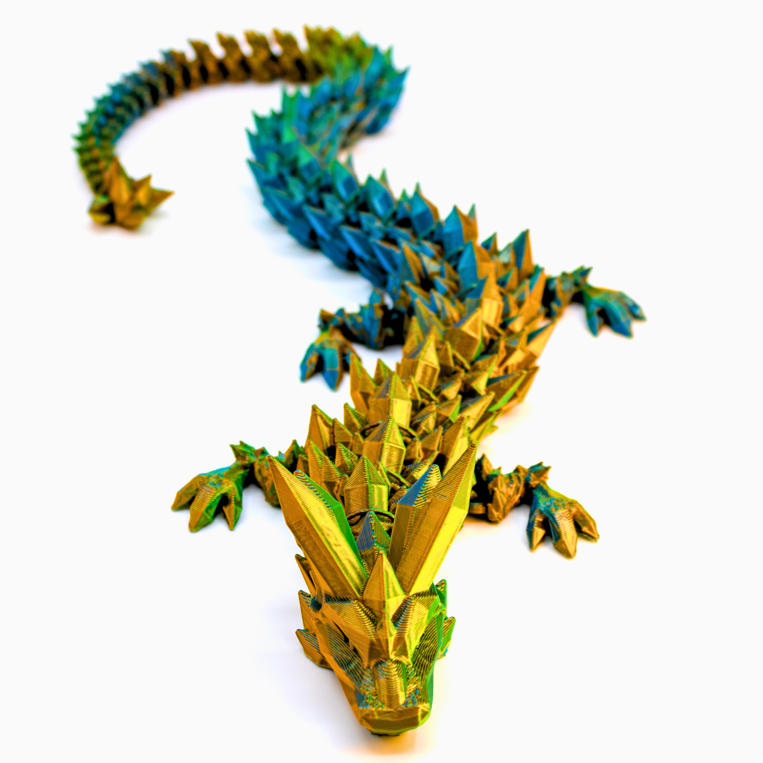 Dragon Fidgets - Wholesale Fidget Toy - Kids - 19IN Crystal Dragon Fidget Toy Decor, 3D Printed20