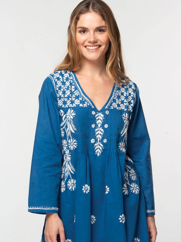 Sevya Handmade - Wholesale Tunic - Women's - Divya Hand-Embroidered Cotton Tunic