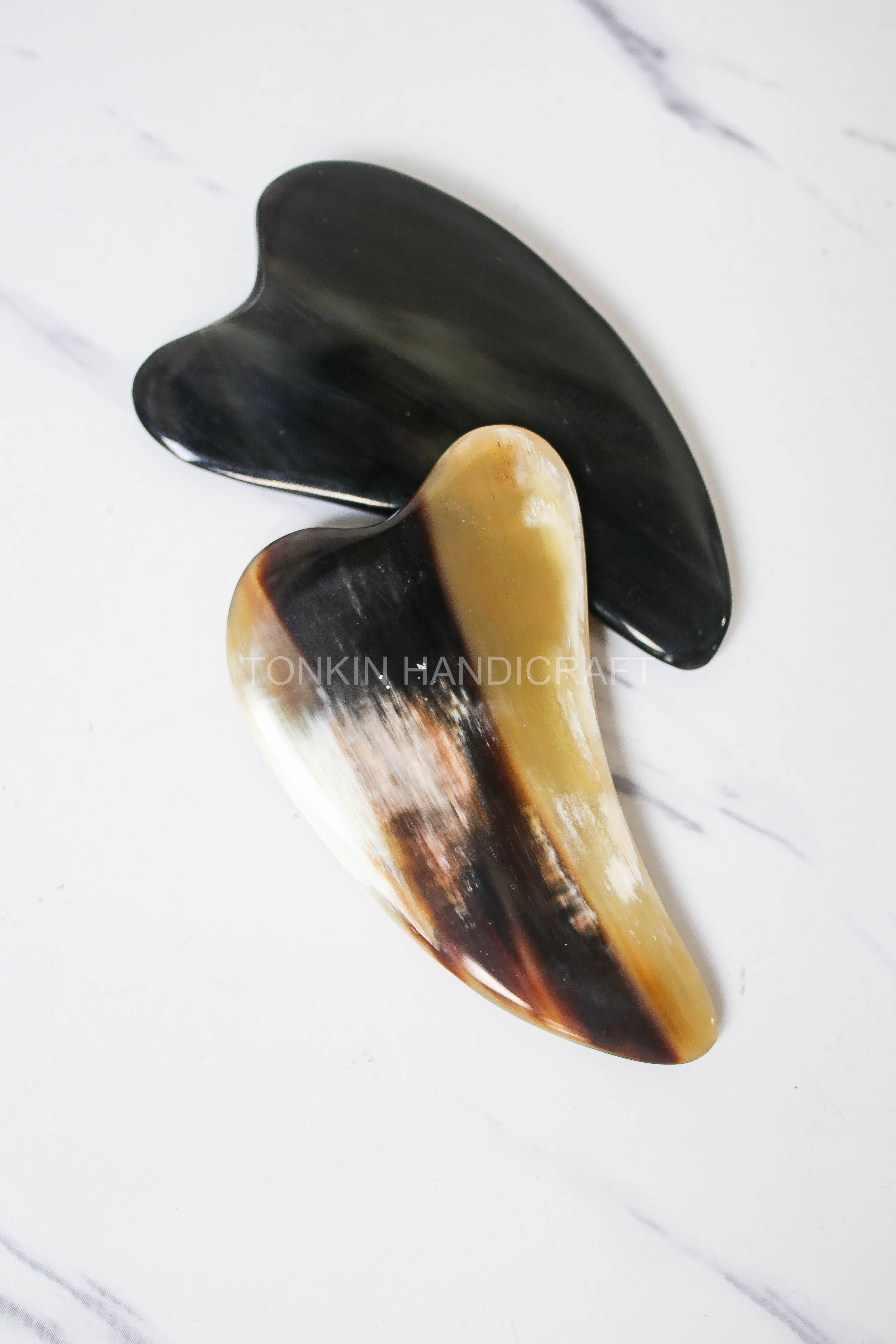 Tonkin Handicraft – Engroshandel Gua Sha – Horn Gua Sha – 100% naturligt horn massageværktøj8