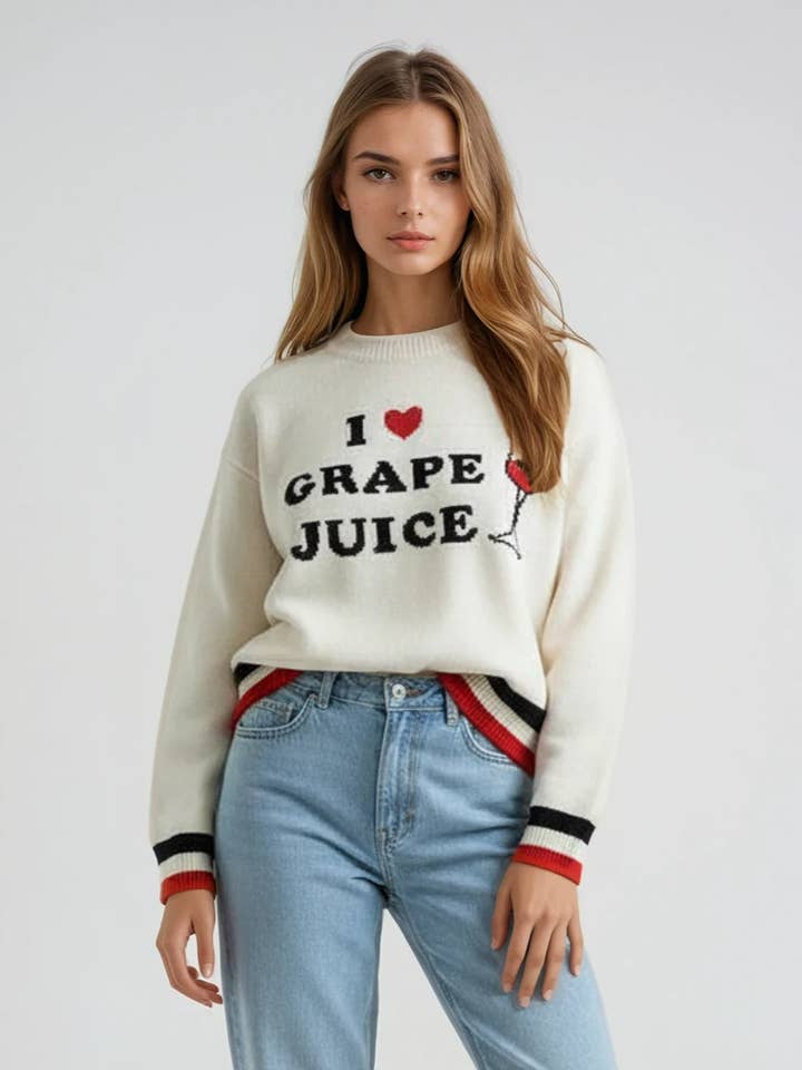 Grape Juice Sweater for wholesale by Miss Sparkling