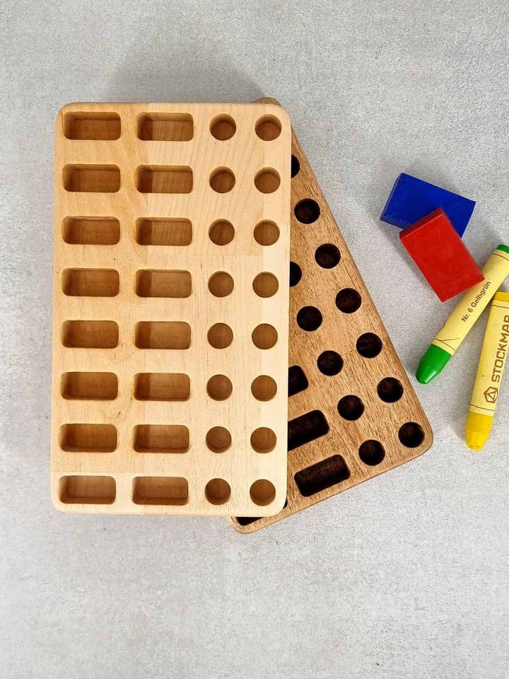 Stockmar Crayons holder, Homeschool, Preschool tools for wholesale by Woodinout
