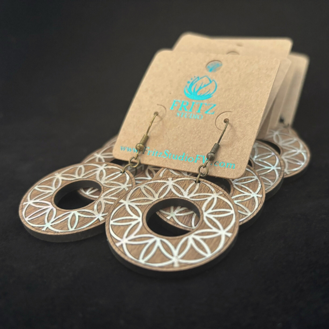 Fritz Studio - Wholesale Dangle Earrings - Connection - Flower of Life Inspired Earrings2