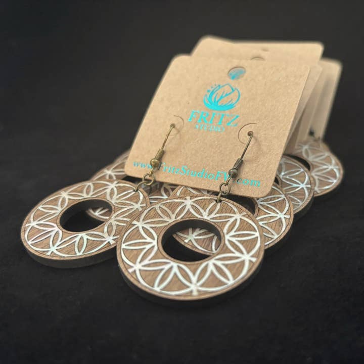 Fritz Studio - Wholesale Dangle Earrings - Connection - Flower of Life Inspired Earrings2