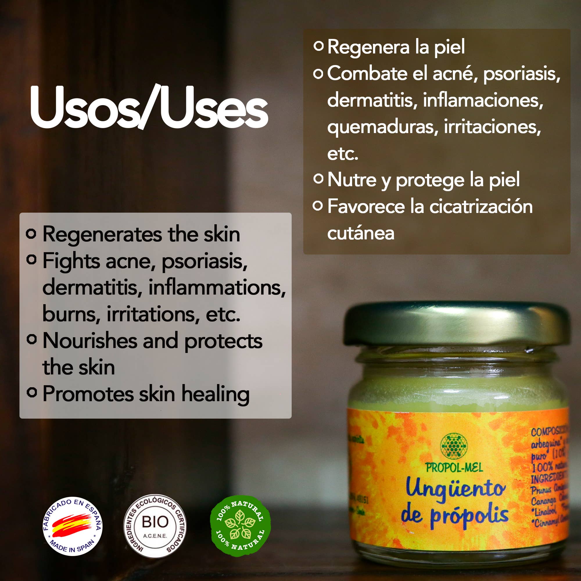 Nadiprana SL - Wholesale Healing Salve/Balm/Cream - Ointment - balm with high concentration of propolis 30 g4