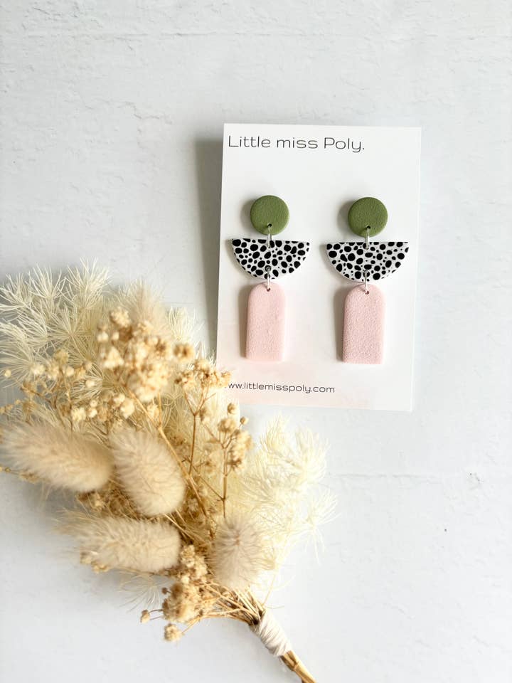Cleo - Olive & Dusty Pink for wholesale by Little Miss Poly