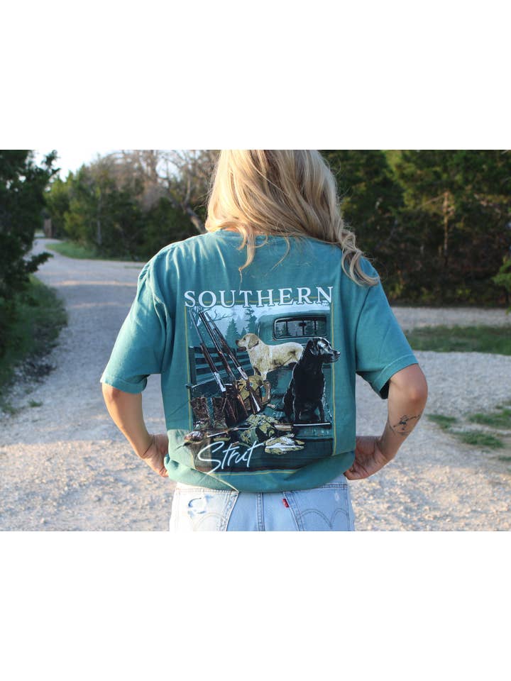 Duck Hunting Truck Emerald Short-Sleeve T-Shirt for wholesale on Faire1