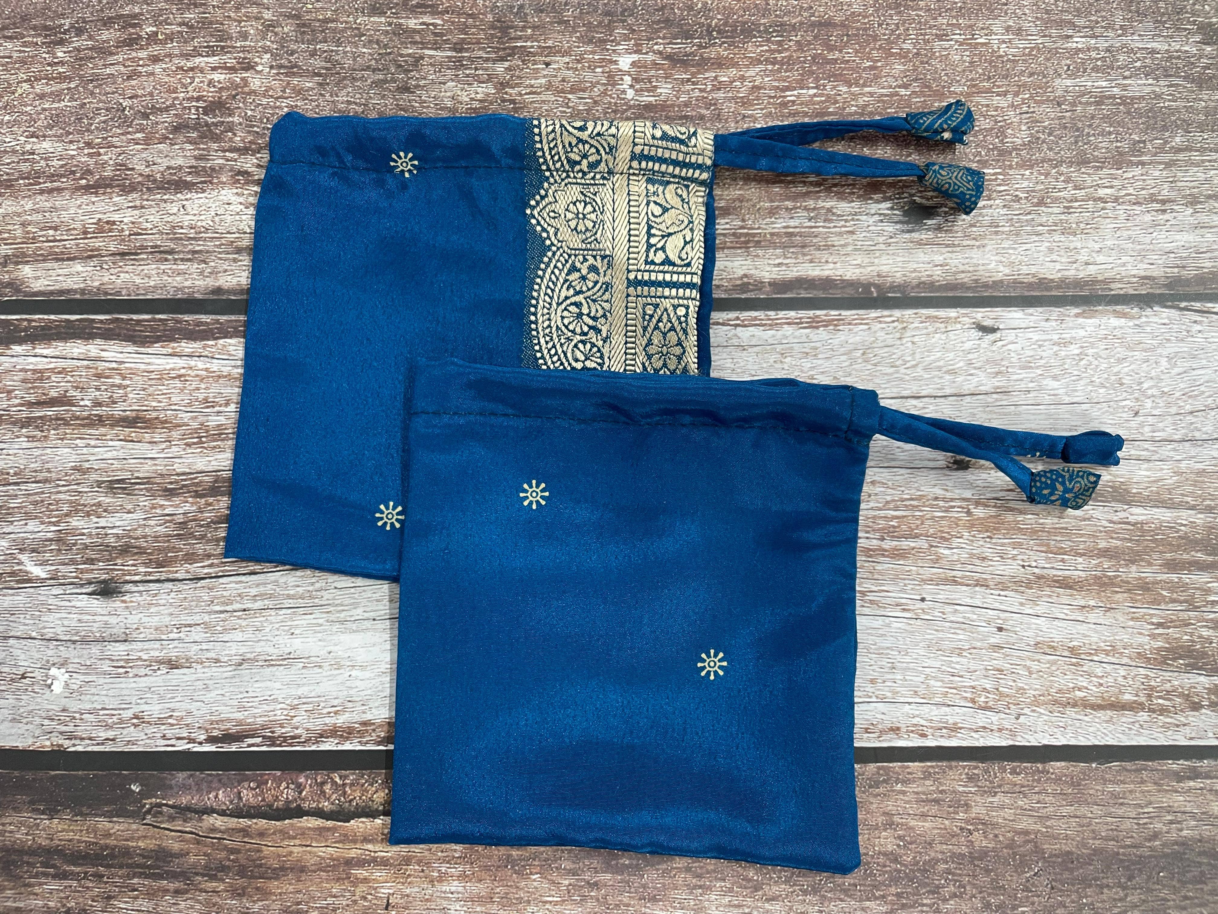 House of Kraft Jewelry & Accessories - Wholesale Gift Bag Set/Pack - Gift Pouches | Upcycled Silk Pouch | Pack Silk Gift Pouch38