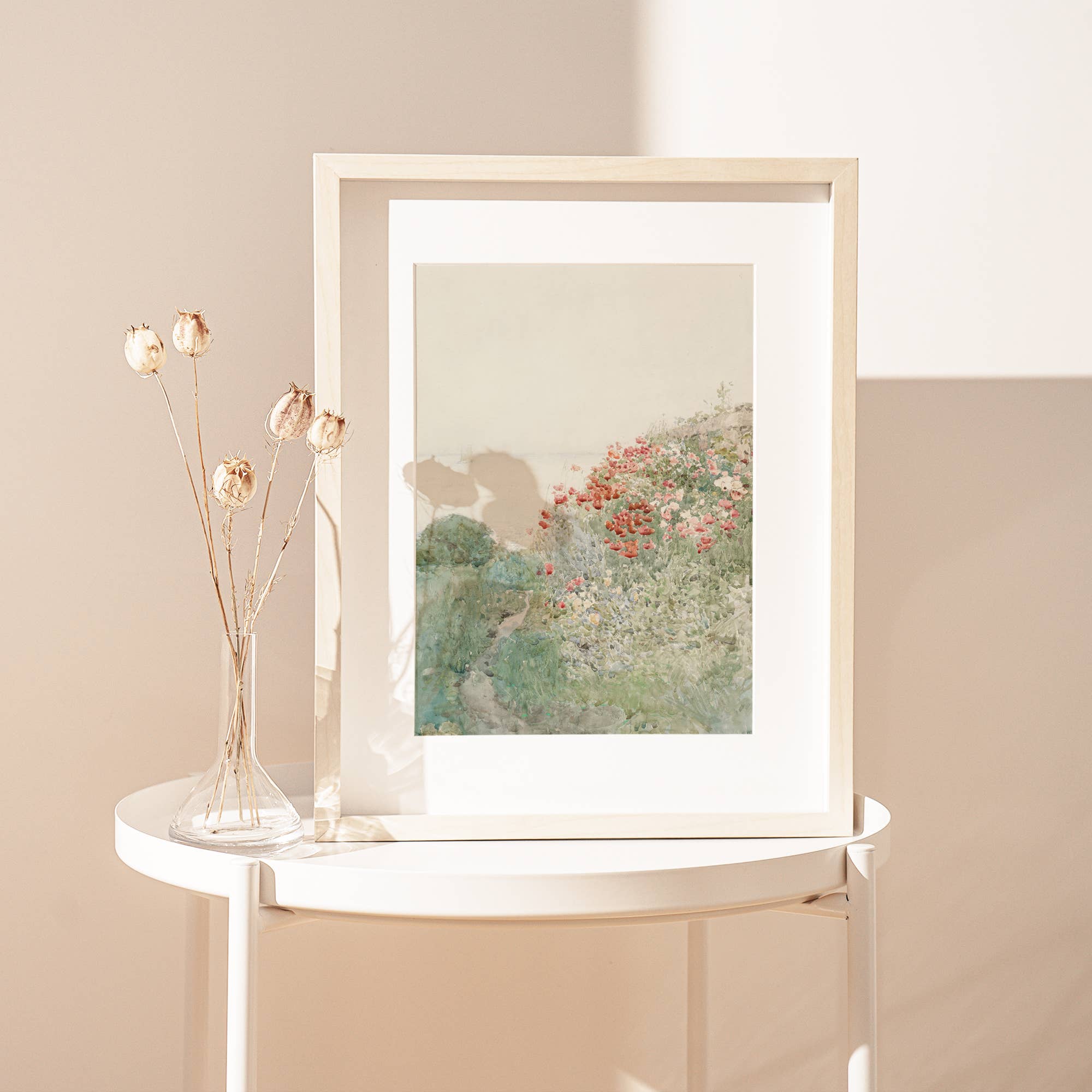 Sugar & Canvas – wholesale Art print – Vintage Poppy Flower Field Landscape Art Print VP3947