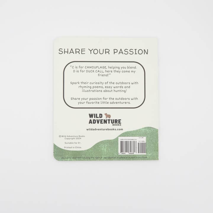 Wild Adventure Books - Wholesale Preschool Book (3-5) - ABC's of Hunting5