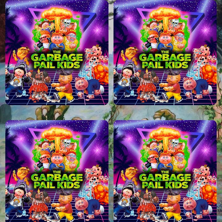 Graveyard Offerings - Wholesale Coasters - Garbage Pail Kids set of 4 Coasters