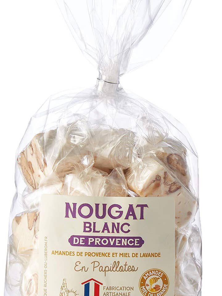 Pouch Of White Nougat From Provence In Papillote for wholesale by Les Ruchers du Luberon