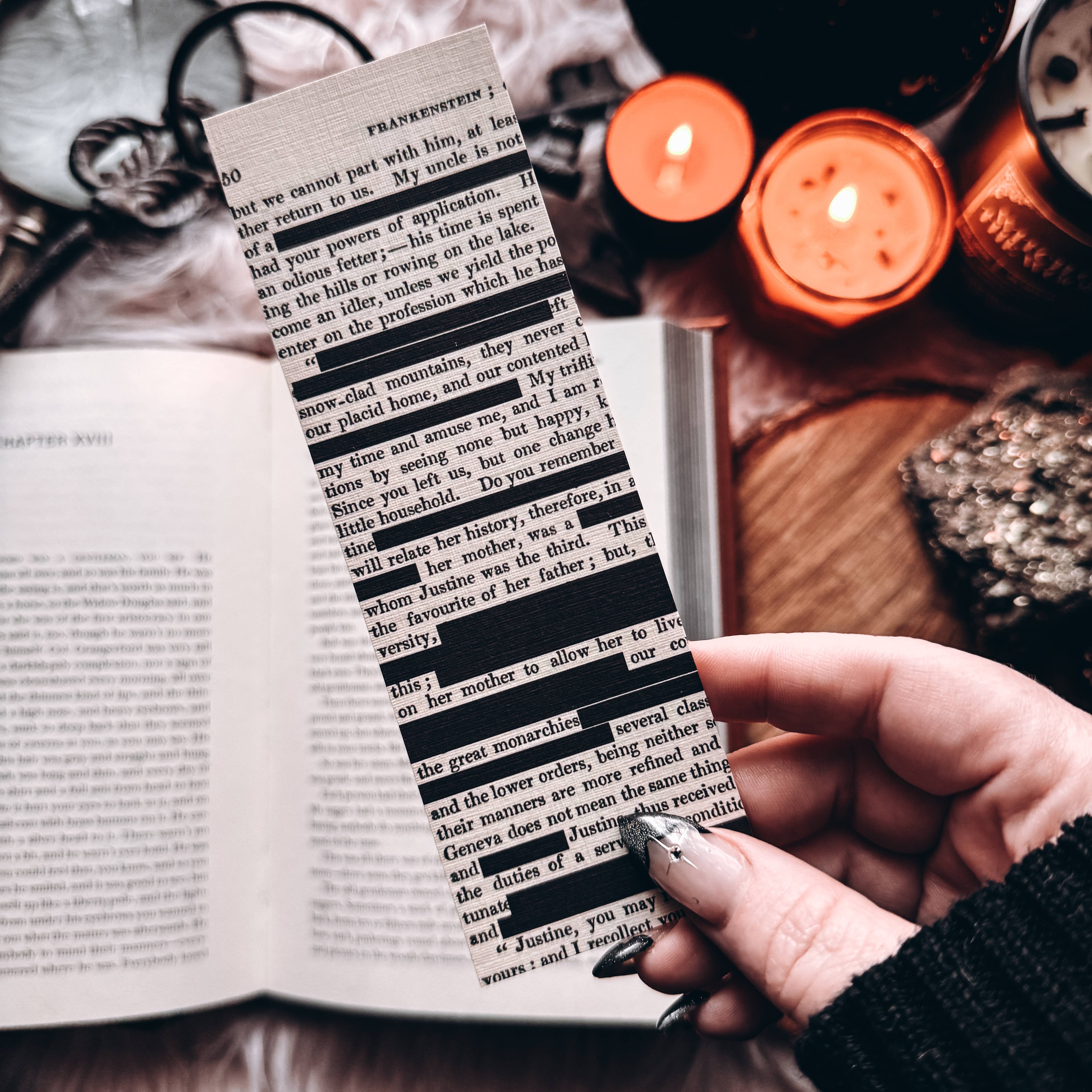 Mirkwood Scribes - Wholesale Bookmark - Redacted Book Page Art, Banned Books Bookmark, Reader Gifts 2