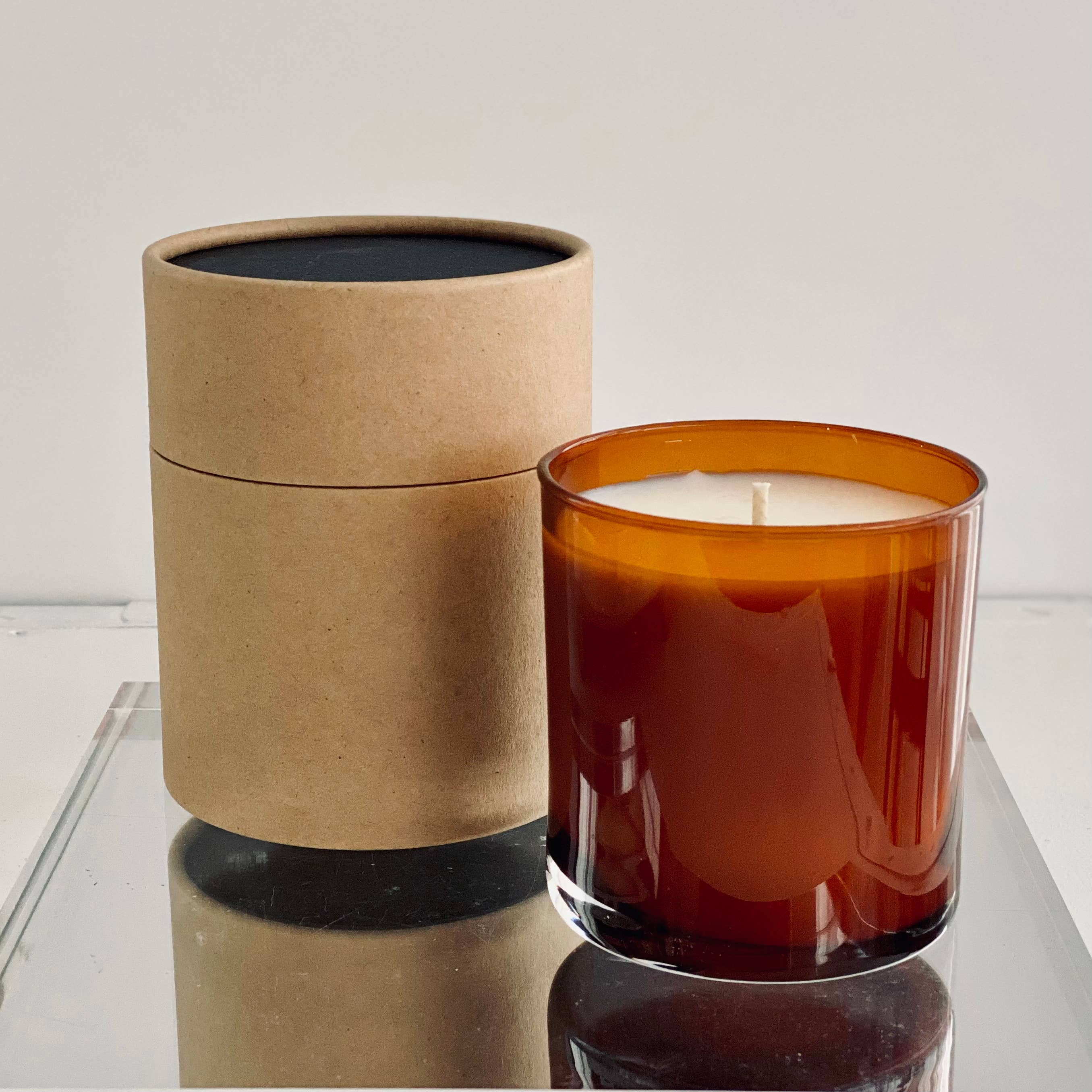 Atelier 880 - Wholesale Jar/Filled Candle - Custom Scent | Soy Candles Amber Glass in Box |Private Label1