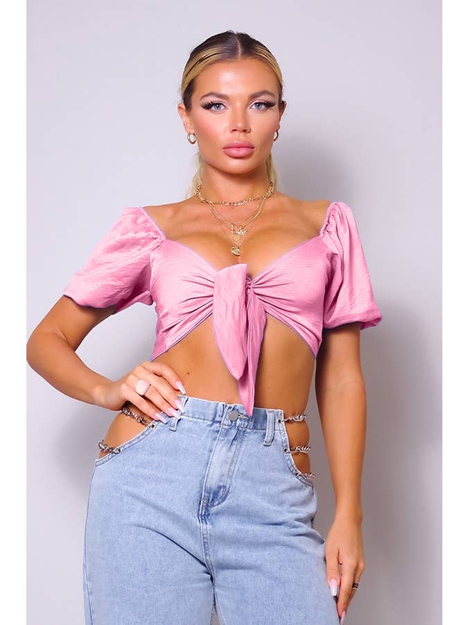 CEFIAN FASHION – Engroshandel Bluse - Dame – SEXET JASMIN FRONT SLIPS SOMMER TOP2